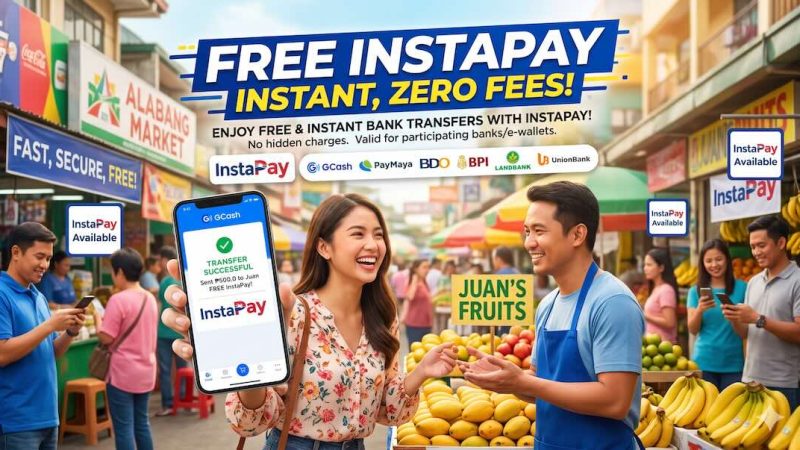 Comparison of Philippine banks offering free InstaPay transfers 2026