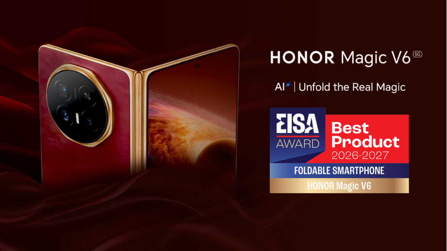 HONOR Magic V6 Wins EISA Foldable Smartphone 2026-2027 Award